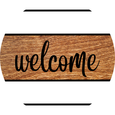 Every Day Door Hanger Welcome Dco - 01333 - Dh 18’ Round Wood